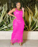 Knitted Women Long Beach Dress Hot Sale S-XXL