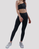 Ladies Simple Body Fitness Yoga Wear One Shoulder Sling Bra Sports Running Two Piece S-L