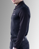 New Stretch Long Sleeve Men's Golf Clothing Men's Tops Solid Color Polo Shirts M-3XL