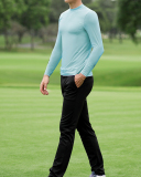 Golf Apparel Men's Long Sleeve T-Shirt Summer Shirt Ice Silk Clothes Solid Color M-XXL