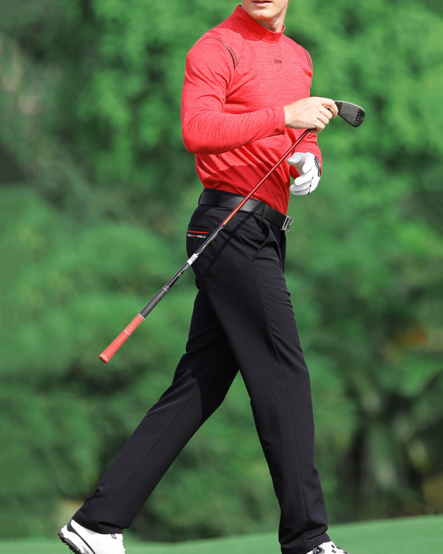 Men's Sports Ball Golf Trousers Waterproof High Elastic Men's Pants Solid Color XXS-3XL
