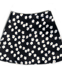 Fashion Floral Leopard Zipper Women Summer High Waist Mini Skirts Pink Black Purple Blue Green White Yellow XS-XL
