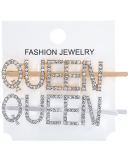 Rhinestones Alphabet Fashion Hairpin