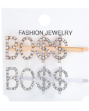 Rhinestones Alphabet Fashion Hairpin