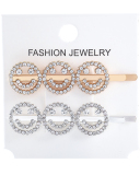Rhinestones Alphabet Fashion Hairpin