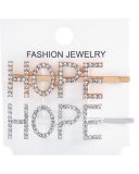 Rhinestones Alphabet Fashion Hairpin