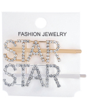Rhinestones Alphabet Fashion Hairpin