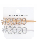 Rhinestones Alphabet Fashion Hairpin