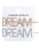 Rhinestones Alphabet Fashion Hairpin