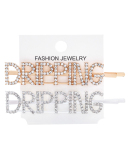 Rhinestones Alphabet Fashion Hairpin