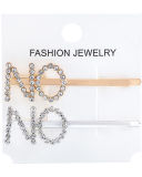 Rhinestones Alphabet Fashion Hairpin
