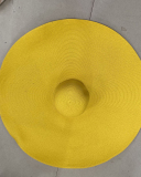Summer Foldable Seaside Solid Color Hat Yellow Blue Khaki Black Orange Rose Red