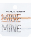 Rhinestones Alphabet Fashion Hairpin