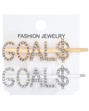 Rhinestones Alphabet Fashion Hairpin