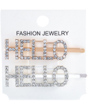 Rhinestones Alphabet Fashion Hairpin