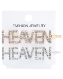 Rhinestones Alphabet Fashion Hairpin