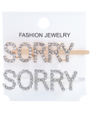 Rhinestones Alphabet Fashion Hairpin