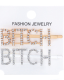 Rhinestones Alphabet Fashion Hairpin