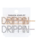 Rhinestones Alphabet Fashion Hairpin