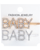 Rhinestones Alphabet Fashion Hairpin