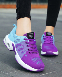 Women Sneakers New Casual Breathable Lightweight Simple Lace Up Air Cushion Sport Sneakers 36-42