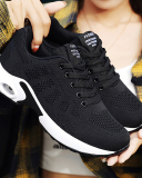 Women Sneakers New Casual Breathable Lightweight Simple Lace Up Air Cushion Sport Sneakers 36-42