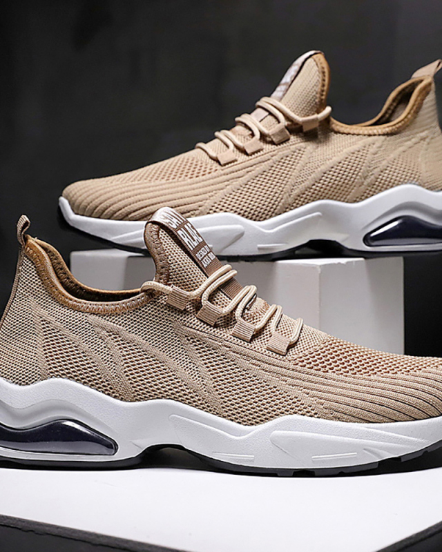Sneakers Men's New Trendy Shoes Soft Sole Running Shoes Woven Air Cushion  SPORT SNEAKERS 39-44