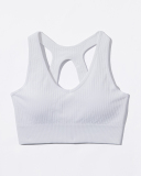 Spring New Seamless Knitted Yoga Sports Fitness Solid Color Yoga Bra S-L