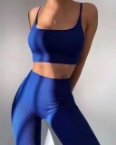 Spring New Sports Seamless Yoga Clothes Women's Fitness Pants Solid Color S-L