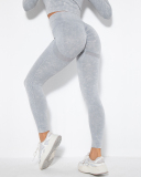 Seamless Washed Knit Sexy Yoga Pants Sports Fitness Pants Leggings S-L