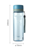 Lock Plastic Cup Sports Water Portable Cup Tritan Rope Student Cup Multicolor
