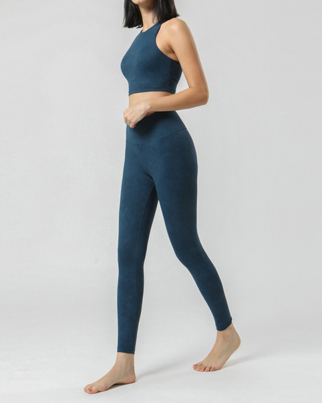 New Sports Yoga Suit High Waist Fitness Suit Outdoor Leisure Yoga Two-piece S-XL