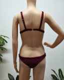 Women Solid Color Sexy Bikini Sets