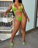 Women Sleeveless Hollow Out Sexy Swimwear Suit Skirt Sets Two Pieces Outfit Black Fluorescent Green Rose Red Light Blue S-2XL