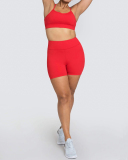 Yoga Two Piece New Women's Bra Shorts Sports Solid Color Suit XS-XL