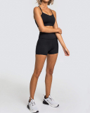 Yoga Two Piece New Women's Bra Shorts Sports Solid Color Suit XS-XL
