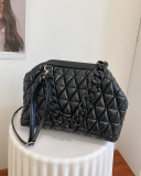 Women's Embroidered Thread Bag bag New Fashion All-match Rhombus Chain Shoulder Messenger Simple Clip Small Square Bag