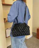 Women's Embroidered Thread Bag bag New Fashion All-match Rhombus Chain Shoulder Messenger Simple Clip Small Square Bag