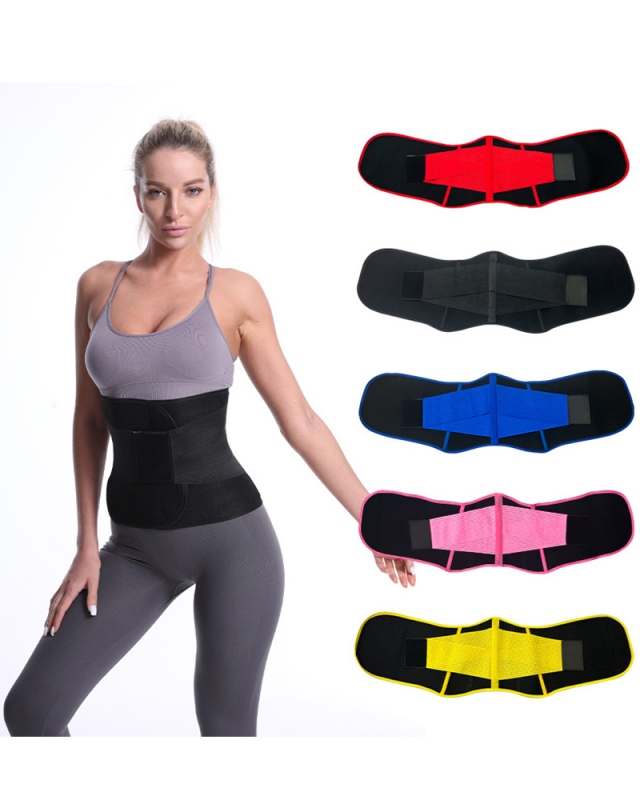 New Hot Sale Slimming Belt Waist Trainer Corsets Black Red Blue Pink Yellow Black S-3XL