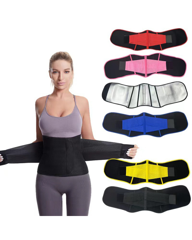 New Hot Sale Slimming Belt Waist Trainer Corsets Black Red Blue Pink Yellow Black S-3XL
