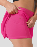 Hot Selling Hot Sports Short Skirt Female Pleated Tennis Skirt Dance Yoga Fitness Skirt Red Black White Rose Red Green Orange Yellow 4-12