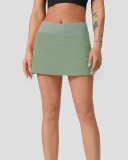 Hot Selling Hot Sports Short Skirt Female Pleated Tennis Skirt Dance Yoga Fitness Skirt Red Black White Rose Red Green Orange Yellow 4-12