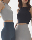 Women Strap Padded Yoga Vest Workout Sport Wear Crop Top Running Sport Tank Bra S-L