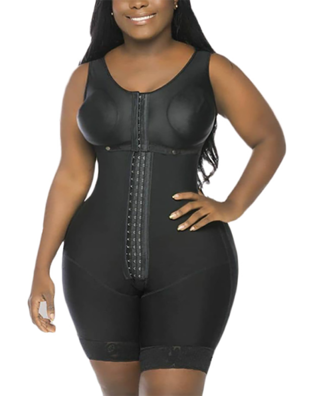 Full Body Shaper High Compression Garment Skims Shapewear With Hook And Eye Closure Corset Adjustable Bra Waist Trainer Fajas