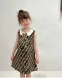Sleeveless Printed Girl Cute Dress
