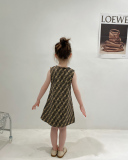 Sleeveless Printed Girl Cute Dress