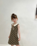 Sleeveless Printed Girl Cute Dress