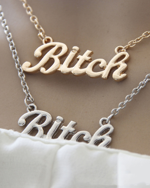 Wholesale Women Letter Necklace