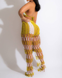 Wholesale Knitted Women Beach Two Piece Pant Set S-XL