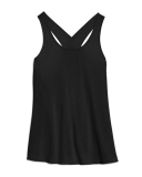 Solid Color Sleeveless Featherweight Milk Silk Criss Back Yoga Tank Tops S-XL